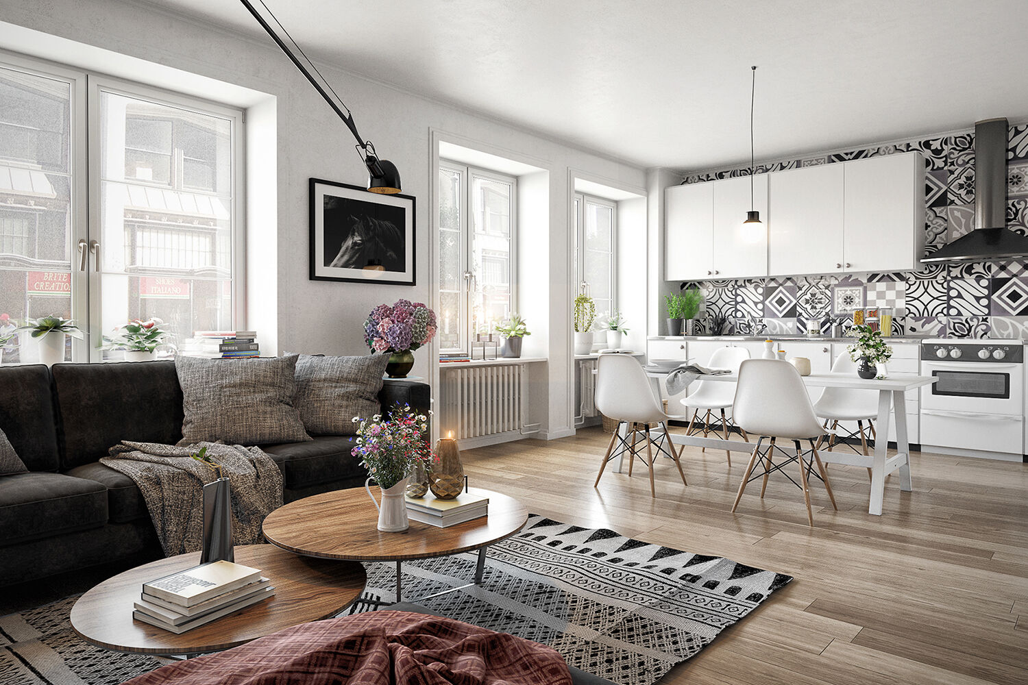 Как оформить интерьер кухни-гостиной в 2024 году: Н фото красивых идей ...