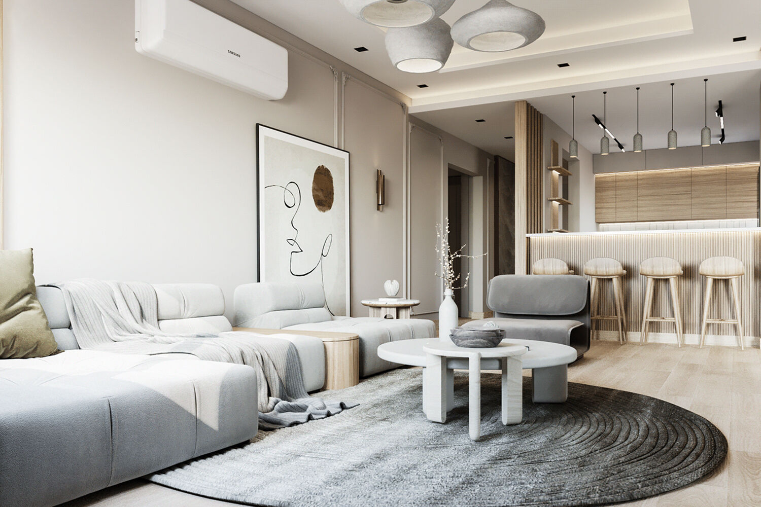 Как оформить интерьер кухни-гостиной в 2024 году: Н фото красивых идей ...