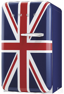 Мини-холодильник с британским флагом фабрики Smeg