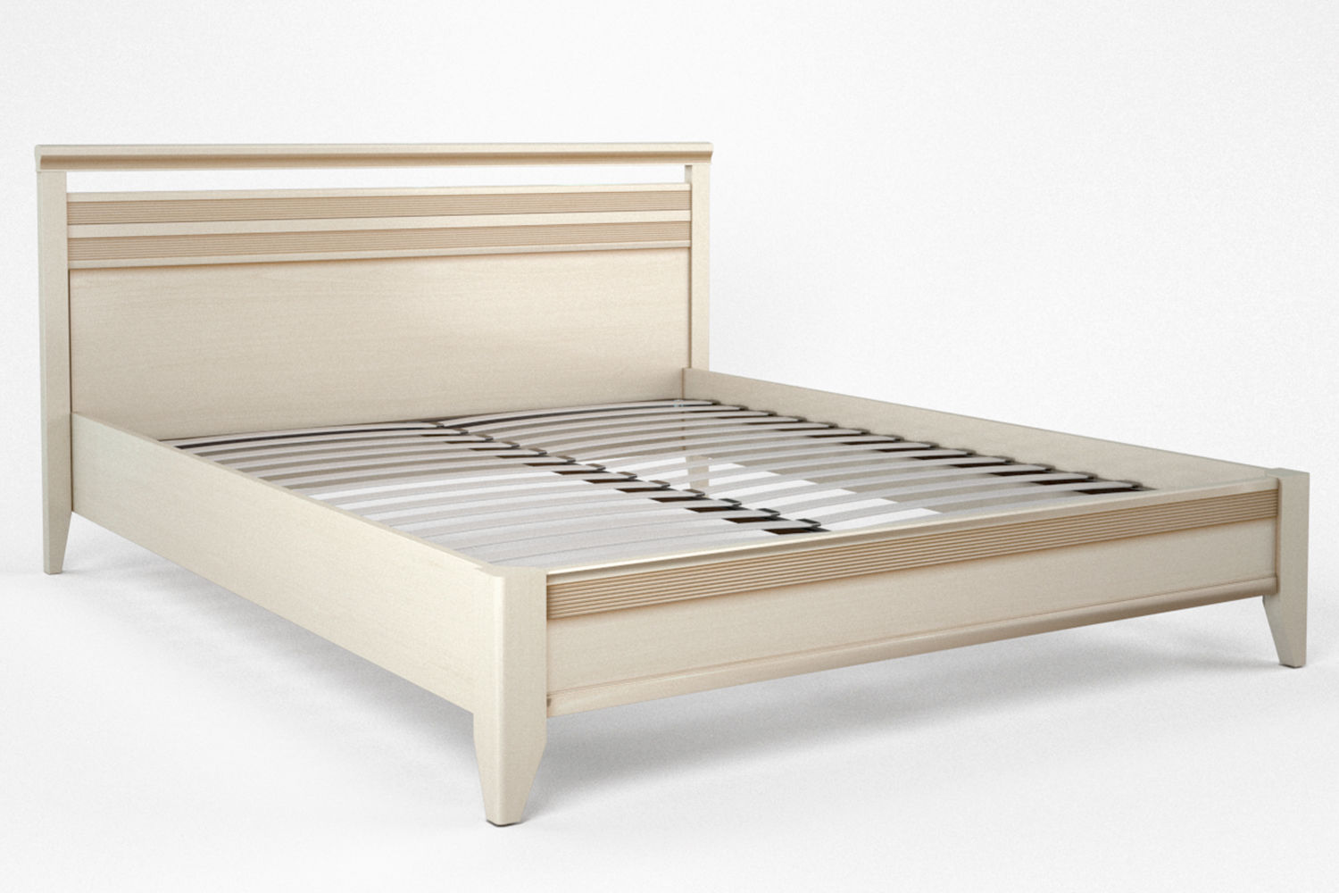 Кровать без подъемного механизма 140х200 см Адажио, валенсия, классический