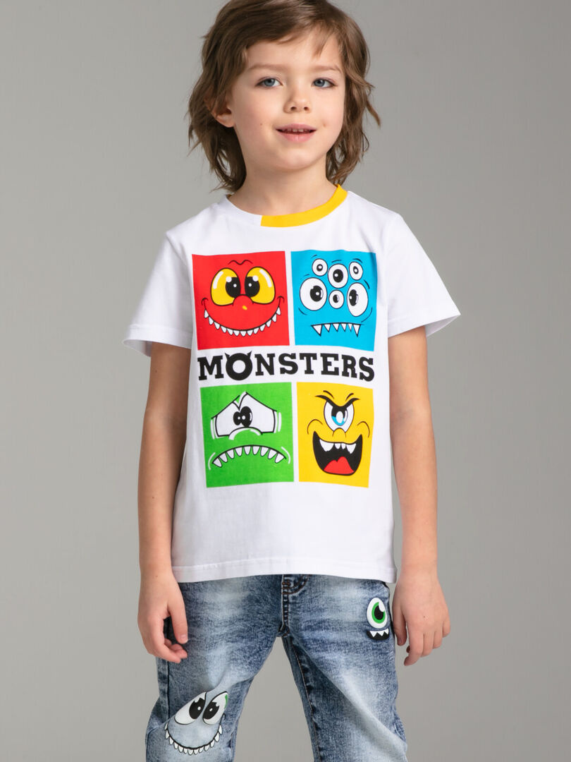 Фуфайка трикотажная для мальчиков (футболка) PlayToday Kids