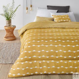 Одеяло С принтом Irun 220 x 240 см желтый