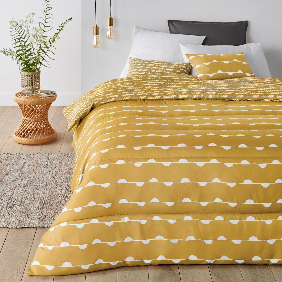 Одеяло С принтом Irun 220 x 240 см желтый