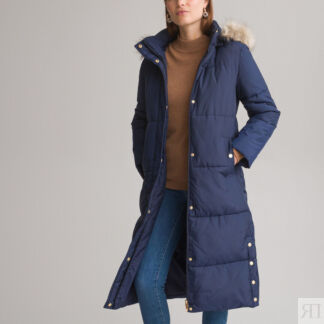 Куртка Стеганая длинная застежка на молнию зимняя модель 40 (FR) - 46 (RUS)