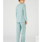 Пижама Из трикотажа джерси 50 переработанный полиэстер XL зеленый