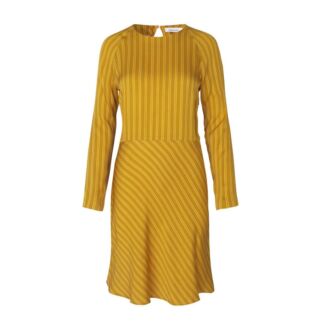 Платье-миди Расклешенное с длинными рукавами ZAMBIA XS желтый