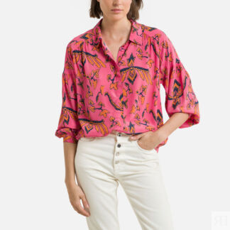 Рубашка С принтом и длинными рукавами CANTASY 1(S) розовый