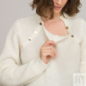 Пуловер Для периода беременности и грудного вскармливания S белый