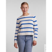 Пуловер В полоску в морском стиле XS синий