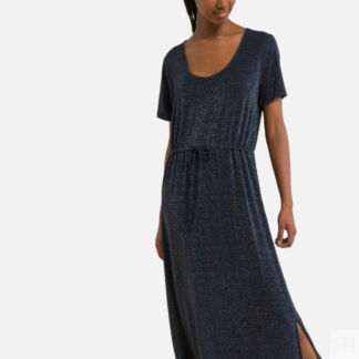 Платье Длинное с эффектом блеска XS синий