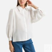 Рубашка Однотонная с длинными рукавами 2(M) белый