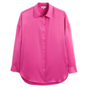 Блузка Струящаяся с длинными рукавами 48 (FR) - 54 (RUS) розовый