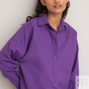 Рубашка Объемная  с длинными рукавами Iconique 34 (FR) - 40 (RUS) фиолетовы