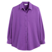 Рубашка Объемная  с длинными рукавами Iconique 34 (FR) - 40 (RUS) фиолетовы