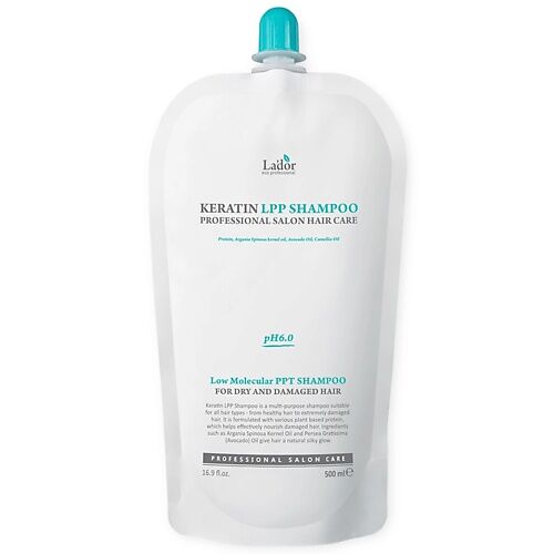 LADOR Шампунь для волос бессульфатный кератиновый Keratin LPP Shampoo 500.0