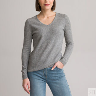 Пуловер С V-образным вырезом из тонкого трикотажа 100 кашемир 38/40 (FR) -