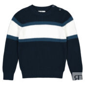 Пуловер С круглым вырезом из плотного трикотажа 3-12 лет 5 лет - 108 см син