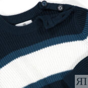 Пуловер С круглым вырезом из плотного трикотажа 3-12 лет 5 лет - 108 см син
