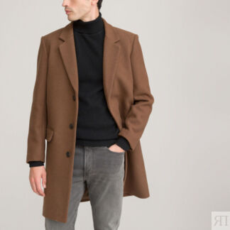 Пальто Средней длины с пиджачным воротником XL каштановый
