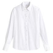 Рубашка С длинными рукавами из биохлопка 34 (FR) - 40 (RUS) белый