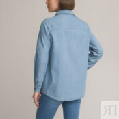 Рубашка Из легкого денима длинные рукава 42 (FR) - 48 (RUS) синий