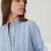 Рубашка Из биохлопка Eugnie - Икона стиля 38 (FR) - 44 (RUS) синий