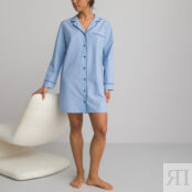 Рубашка Из ткани шамбре из хлопка 36 (FR) - 42 (RUS) синий