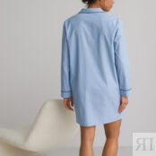 Рубашка Из ткани шамбре из хлопка 36 (FR) - 42 (RUS) синий