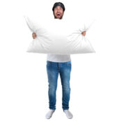 Подушка Среднего размера из синтетики Big pillow 65 x 100 см белый фото 2