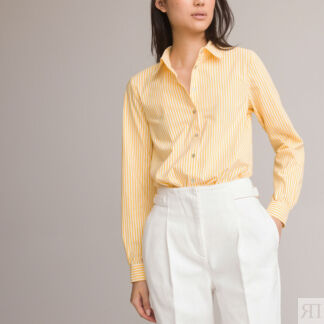 Блузка В полоску с длинными рукавами 44 (FR) - 50 (RUS) желтый