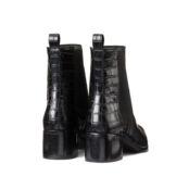 Ботинки Кожаные на широком каблуке для широкой стопы размеры 38-45 42 черны