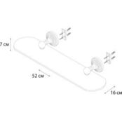 Полка стеклянная Fixsen Retro 52 см (FX-83803) FX-83803 фото 2
