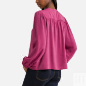 Блузка из бархатистого жаккарда  1(S) розовый