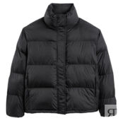Куртка стганая короткая воротник-стойка  44 (FR) - 50 (RUS) черный
