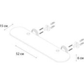 Полка стеклянная Fixsen Best 65 см (FX-71603) FX-71603 фото 2