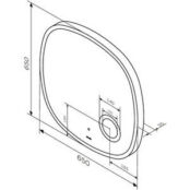 Зеркало Am.Pm Func 65х65 подсветка, ИК-сенсор (M8FMOX0653SA) M8FMOX0653SA фото 2
