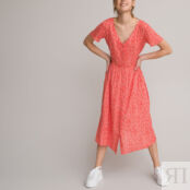Платье С V-образным вырезом короткими рукавами и принтом 12 лет -150 см дру