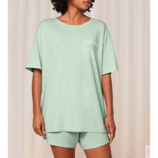 Пижама с короткими рукавами и шортами Mindful  40 (FR) - 46 (RUS) зеленый