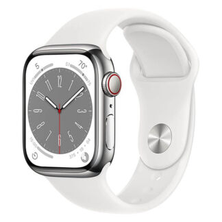 Умные часы Apple Watch Series 8 (GPS+ Cellular), 41 мм, нержавеющая сталь/б