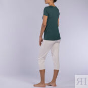 Пижама С брюками-капри из джерси Java XL зеленый