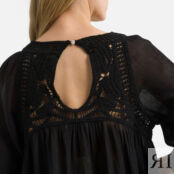 Блузка С рукавами 34 0(XS) черный