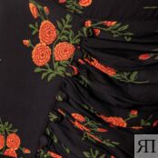 Платье Расклешенное с цветочным принтом ESTHER 46 черный