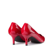 Туфли-лодочки на каблуке-шпильке  42 красный