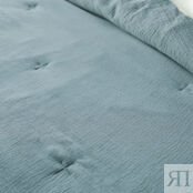 Одеяло Из хлопчатобумажной газовой ткани Kumla 90 x 190 см синий