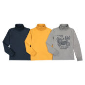 Комплект из 3 тонких пуловеров С воротником-стойкой 3-14 лет 4 года - 102 с