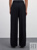 Широкие брюки со складками из смесовой вискозы Zarina