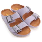 Женские сланцы Clarks, фиолетовые фото 3