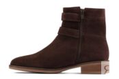 Женские полусапоги Clarks, коричневые фото 4