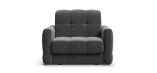 Кресло-кровать BOSS Sleep велюр Monolit серый
