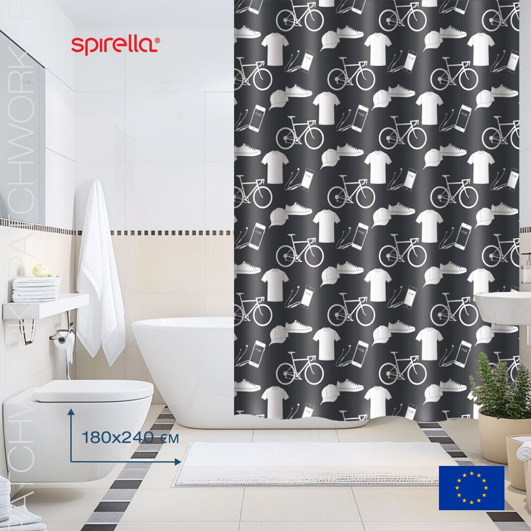 Штора для ванной комнаты Spirella Patchwork 1020614 фото 1